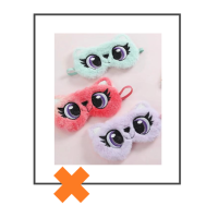 Slaapmasker kat lila